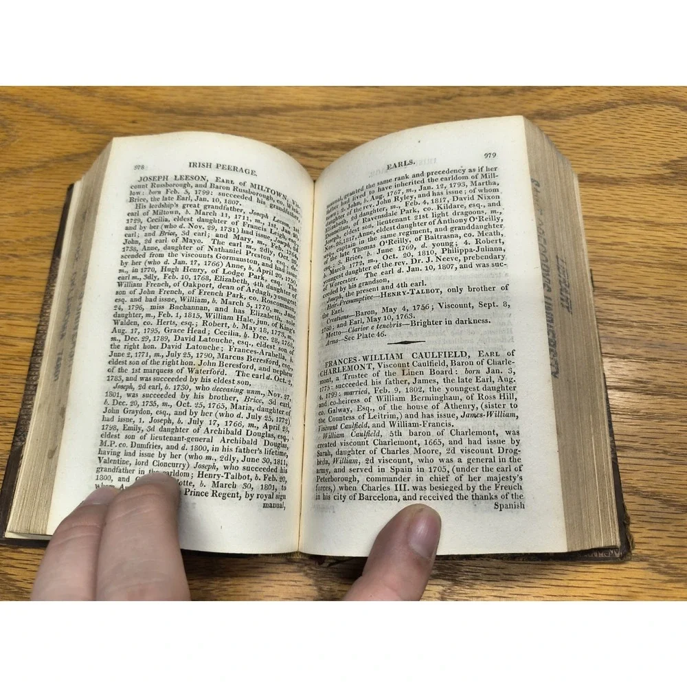 DEBRETT'S PEERAGE‎ of UNITED KINGDOM 1819, 12th Ed. Britain and Ireland Vol I-II